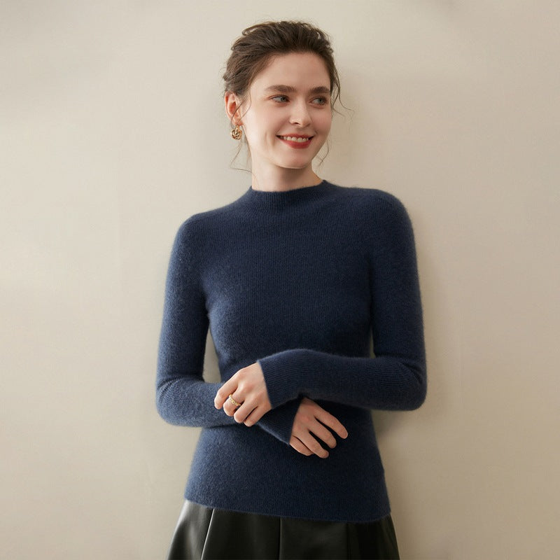 A Women's Base Layer with A Pullover Knitted Sweater for Slimming and Shaping 096