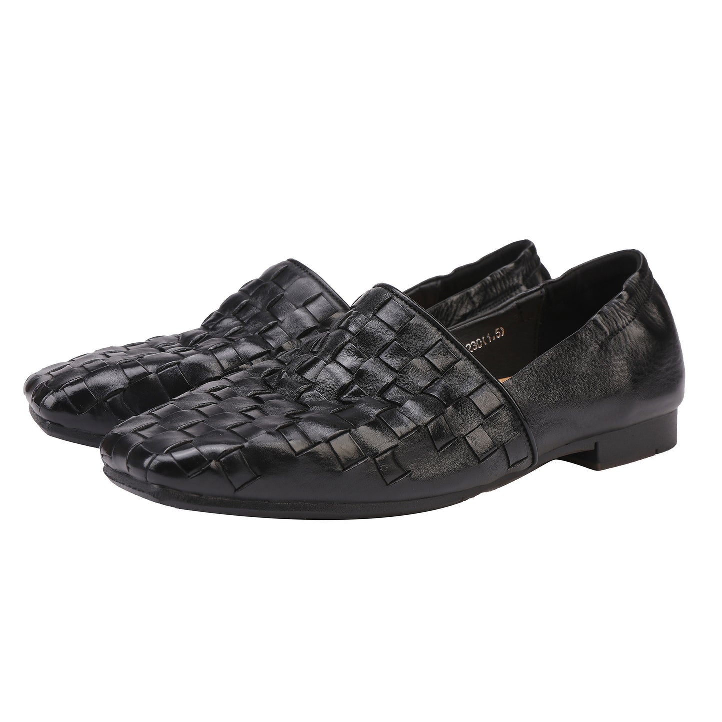 2025 New style top-grain cowhide hand-woven leather flat shoes 003