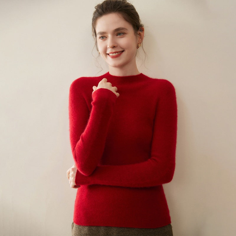 A Women's Base Layer with A Pullover Knitted Sweater for Slimming and Shaping 096