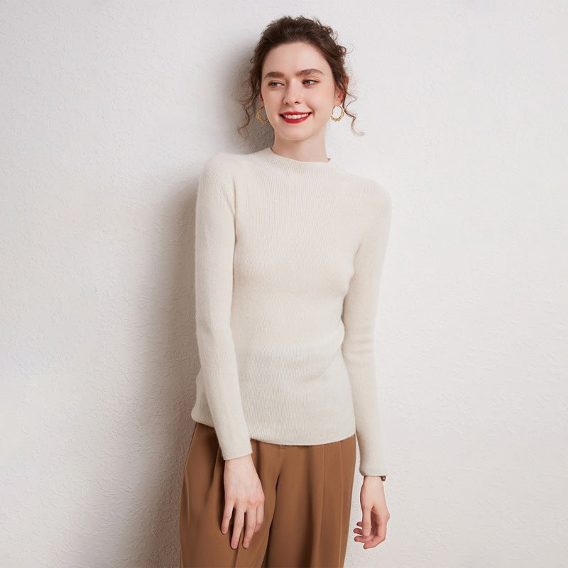 A Women's Base Layer with A Pullover Knitted Sweater for Slimming and Shaping 096