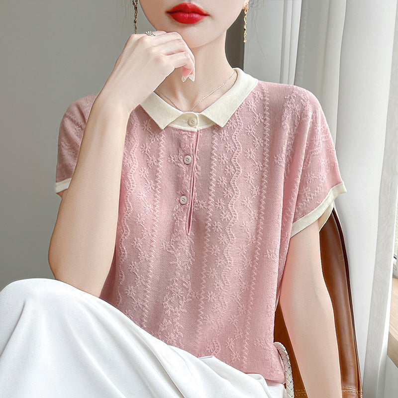 New Versatile Short-sleeved Comfortable and Lightweight T-shirt for Women 102