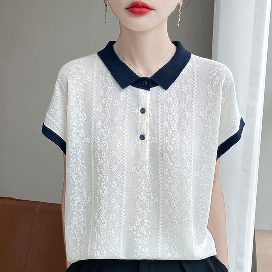 New Versatile Short-sleeved Comfortable and Lightweight T-shirt for Women 102