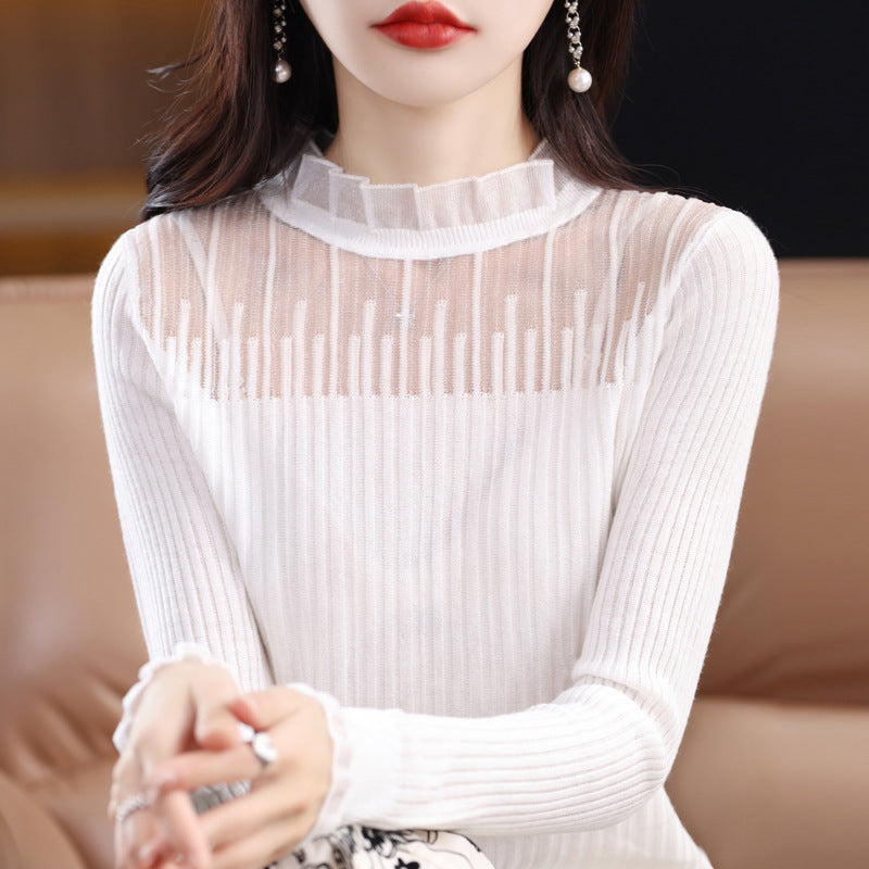 New Women's Casual and Versatile Long-sleeved Knitted Sweater 104