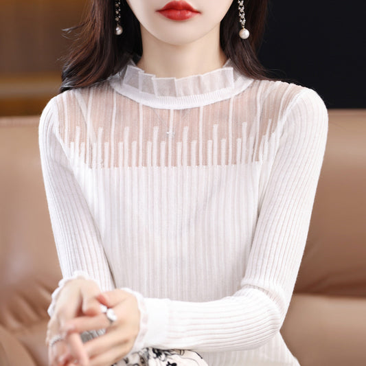 New Women's Casual and Versatile Long-sleeved Knitted Sweater 104