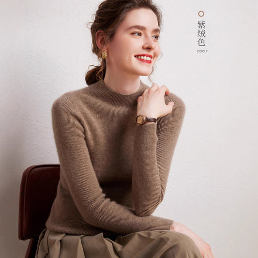 A Women's Base Layer with A Pullover Knitted Sweater for Slimming and Shaping 096