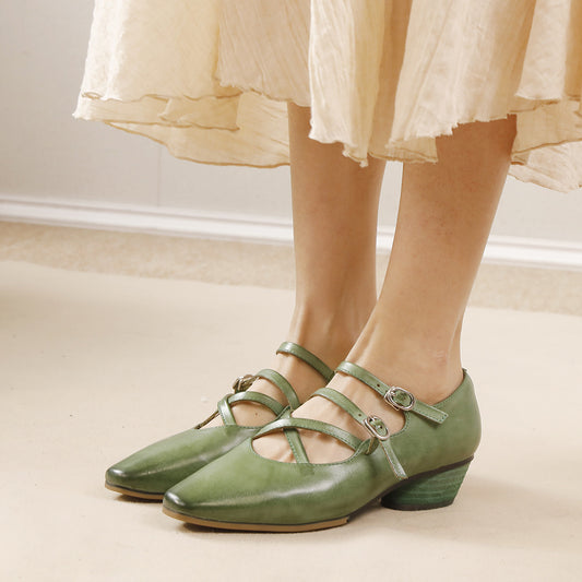2025 New casual women's shoes made of cowhide 088